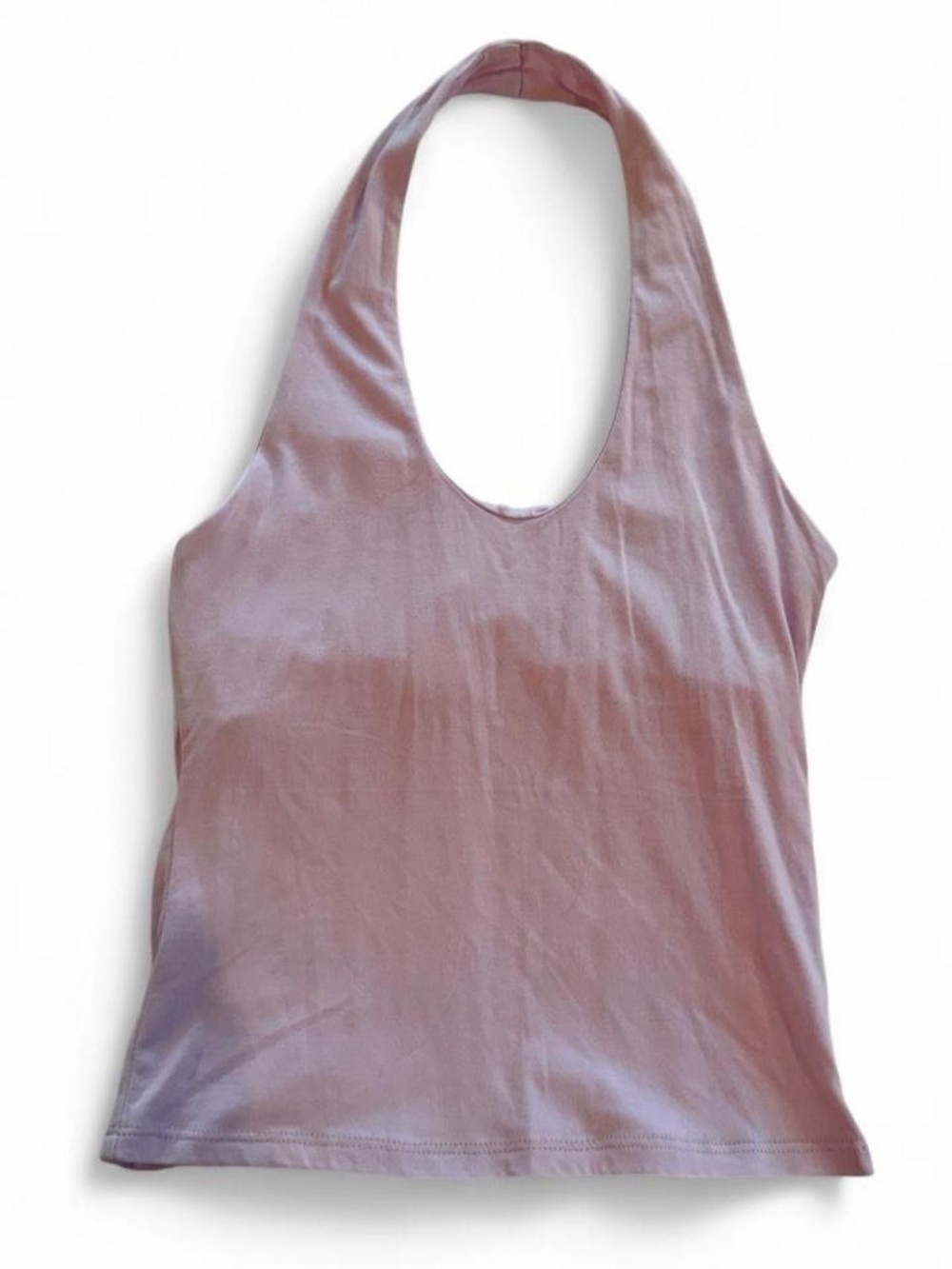 Lilac Pink Rose Halter Top